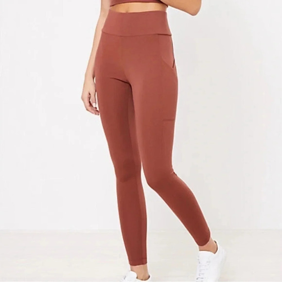 Lou & Grey Ponte Leggings burnt Sienna size small - Picture 1 of 4